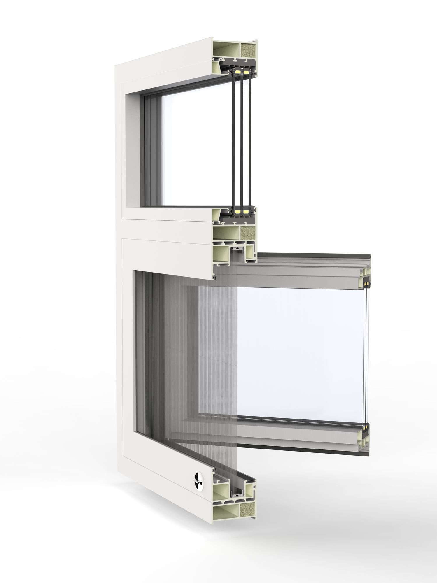 GR85 fiberglass casement profile section